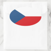 Tsjechië Ovale Sticker (Tas)