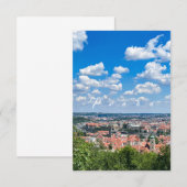 Tsjechië. Praag. Ademhalend uitzicht Hoesje-Mat Bedankkaart (Voorkant / Achterkant)