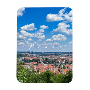 Tsjechië. Praag. Ademhalend uitzicht Hoesje-Mat Magneet