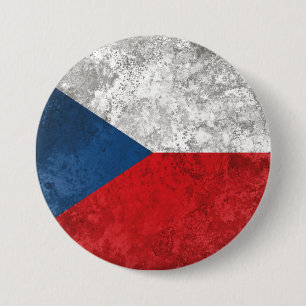 Tsjechië Ronde Button 7,6 Cm