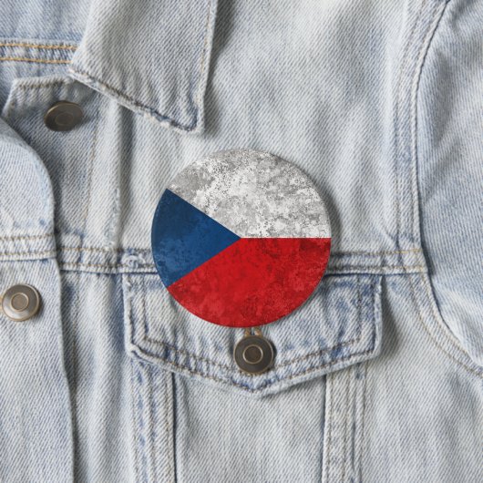 Tsjechië Ronde Button 7,6 Cm (In situ)