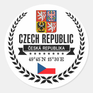 Tsjechië Ronde Sticker