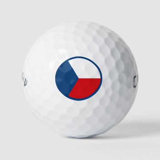 Tsjechië rondel land vlag symbool leger mi golfballen (Voorkant)