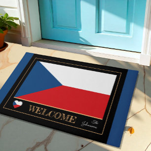 Tsjechië & Tsjechische vlag huis matten / sport We