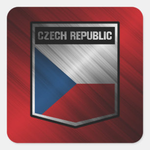 Tsjechië Vierkante Sticker