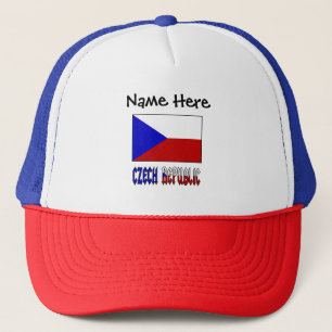 Tsjechisch en Tsjechische Republiek Vlag Gepersona Trucker Pet