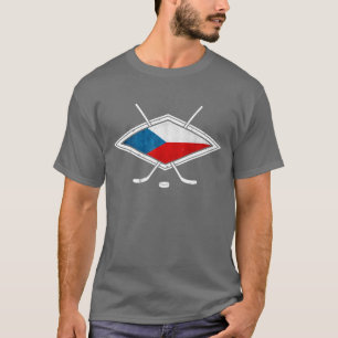 Tsjechisch Hockey Flag Logo český T-shirt