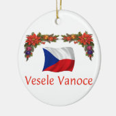 Tsjechisch kerstfeest keramisch ornament (Links)
