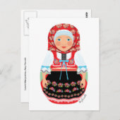 Tsjechisch Matryoshka Briefkaart (Voorkant / Achterkant)