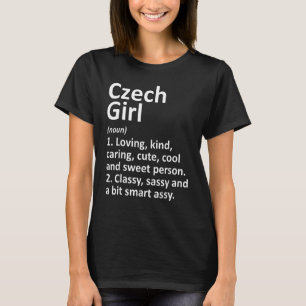 TSJECHISCH MEISJE TSJECHIË Land Roots Afkomst T-shirt