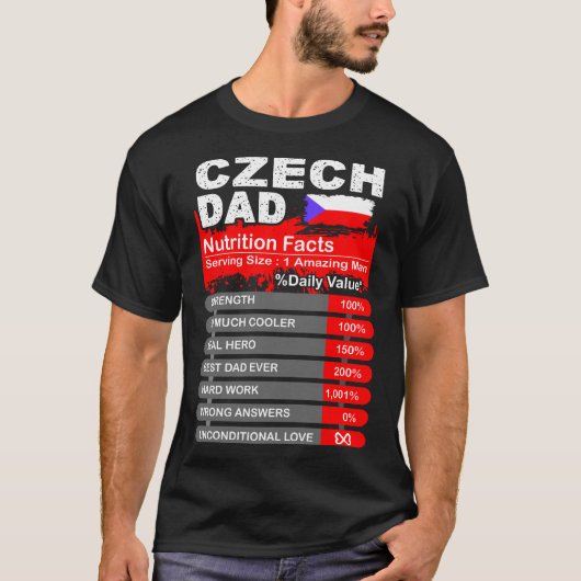 Tsjechisch pap Voedingsffecten met groot tshirt (Voorkant)