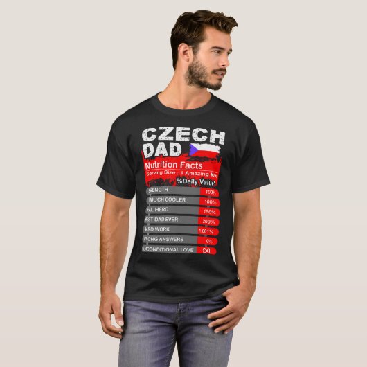 Tsjechisch pap Voedingsffecten met groot tshirt (Voorkant volledig)
