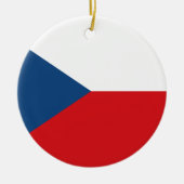 Tsjechisch Praag* kerstversiering Keramisch Ornament (Voorkant)
