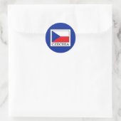 Tsjechisch Ronde Sticker (Tas)