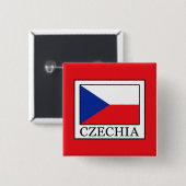 Tsjechisch Vierkante Button 5,1 Cm (Voorkant /achterkant)