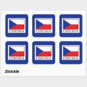 Tsjechisch Vierkante Sticker (Vel)