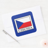 Tsjechisch Vierkante Sticker (Envelop)