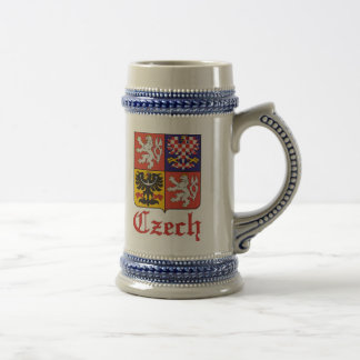 Tsjechisch zegel / Tsjechoslowakije vlag Beer Stei Bierpul