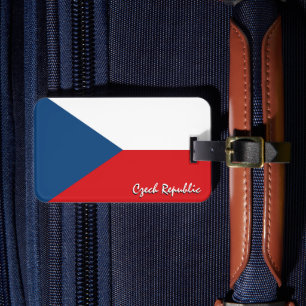 Tsjechische Bagagelabel, patriottische Tsjechische Bagagelabel