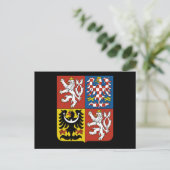 tsjechische embleem briefkaart (Staand voorkant)