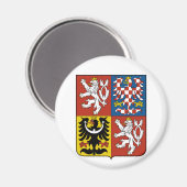 tsjechische embleem magneet (Voorkant / Achterkant)