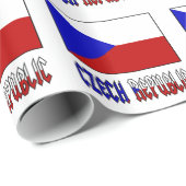 Tsjechische Republiek en Tsjechische vlag Cadeaupapier (Rol Hoek)