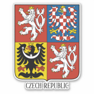 Tsjechische Republiek nationale wapenschild patrio Sticker