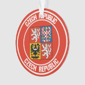 Tsjechische Republiek Ronde Emblem Ornament (voorkant)
