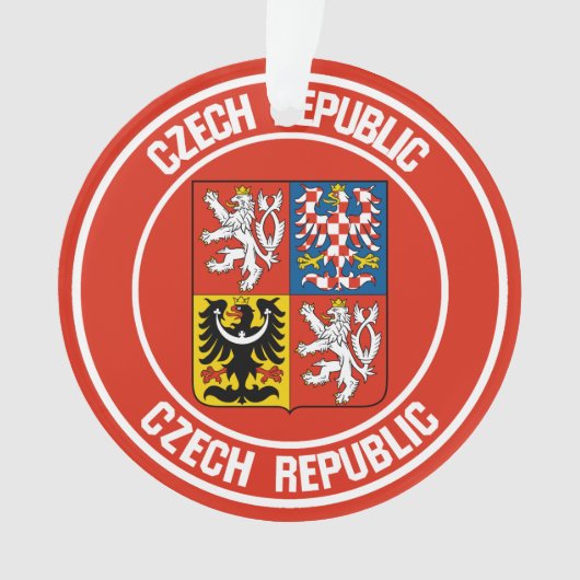 Tsjechische Republiek Ronde Emblem Ornament (voorkant)
