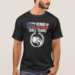 Tsjechische Republiek Tafeltennis Tsjechische Pin T-shirt