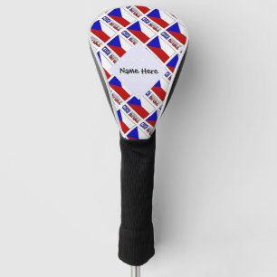 Tsjechische Republiek Tsjechische Vlag Getegeld Zw Golfheadcover