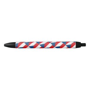 Tsjechische Republiek Vlag balpen Zwarte Inkt Pen