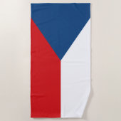 Tsjechische Republiek vlag Beach Towel Strandlaken (Voorkant)