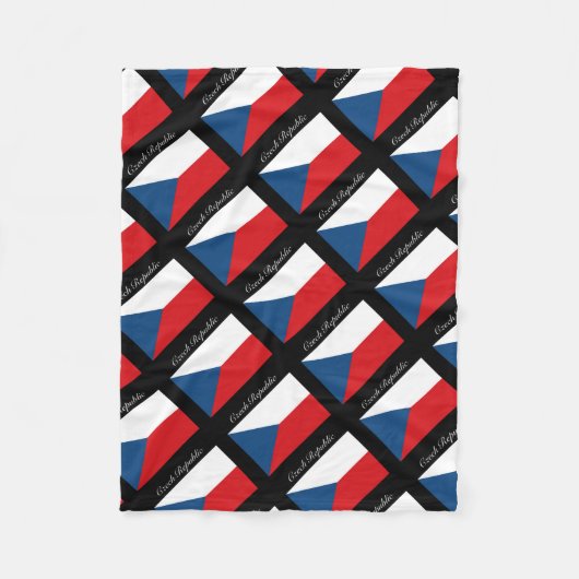 Tsjechische Republiek Vlag - Ceska Republika Fleece Deken (Voorkant)