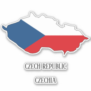 Tsjechische Republiek Vlag Charmante Patriottische Sticker