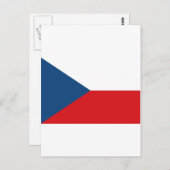 Tsjechische Republiek Vlag CZ Briefkaart (Voorkant / Achterkant)