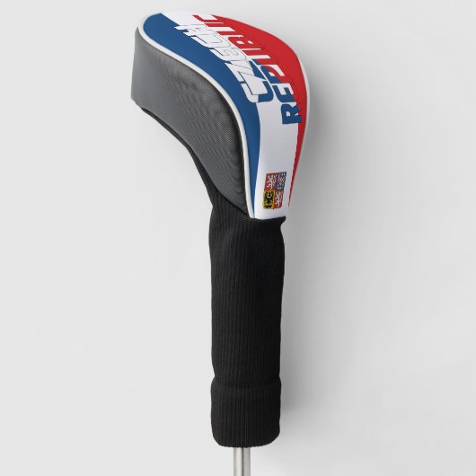Tsjechische Republiek Vlag: een prachtig patriotti Golfheadcover (Schuin)