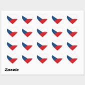 Tsjechische Republiek Vlag Splendid Patriotic Hart Sticker (Vel)