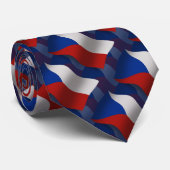 Tsjechische Republiek Wavevlag Stropdas (Opgerold)