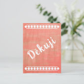 Tsjechische taal dank je wel briefkaart (Staand voorkant)