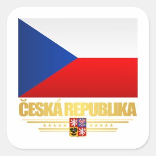 Tsjechische trots vierkante sticker
