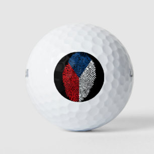 Tsjechische vingerafdrukvlag golfballen