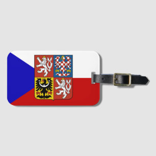 Tsjechische vlag bagagelabel
