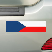 Tsjechische vlag bumpersticker (Op auto)