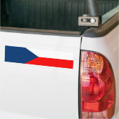Tsjechische vlag bumpersticker (Op Truck)