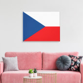 Tsjechische vlag canvas afdruk (Insitu (Woonkamer))