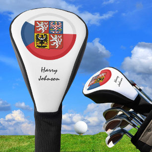 Tsjechische vlag en monogrammed Golf Clubs Hoesjes Golfheadcover