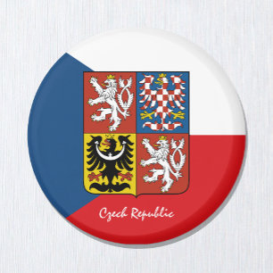 Tsjechische vlag en Tsjechische feestdagen/sportfa Magneet