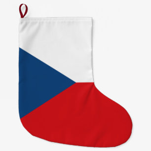 Tsjechische vlag grote kerstsok