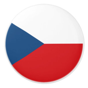 Tsjechische vlag keramische knop